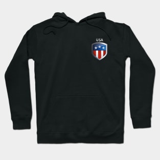 America Flag Badge Hoodie